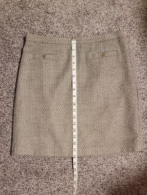 Textured Neutral Tweed Mini Skirt - Women's